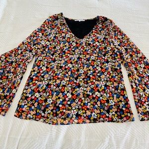 Violet + Claire Floral Long Sleeve Blouse